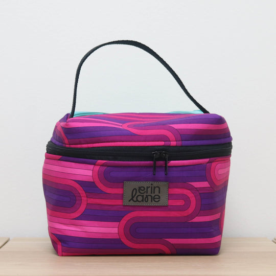 Zip Your Lid Train Case in Violet Interludes