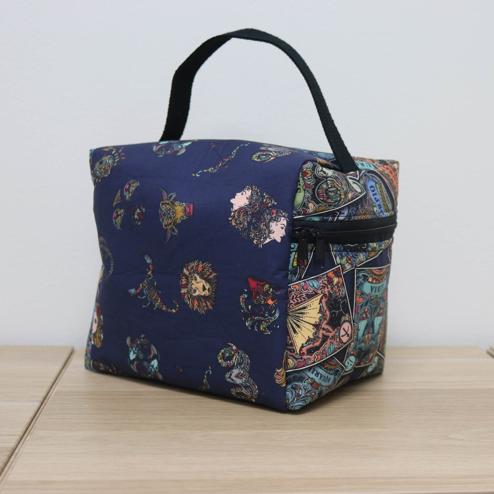 Zip Your Lid Train Case in Zodiac Deck