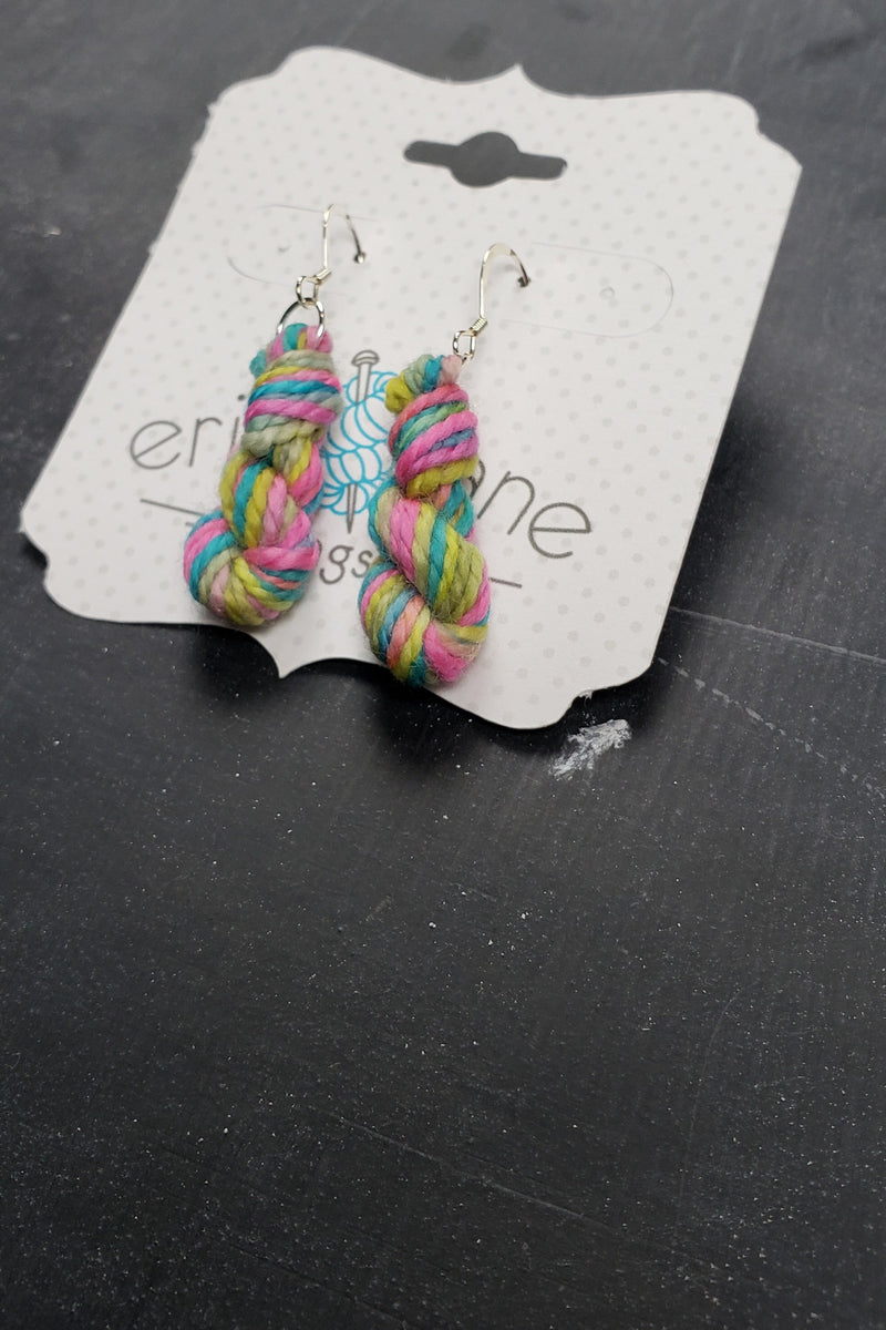 Mini Hank Earrings in Sweet Tart