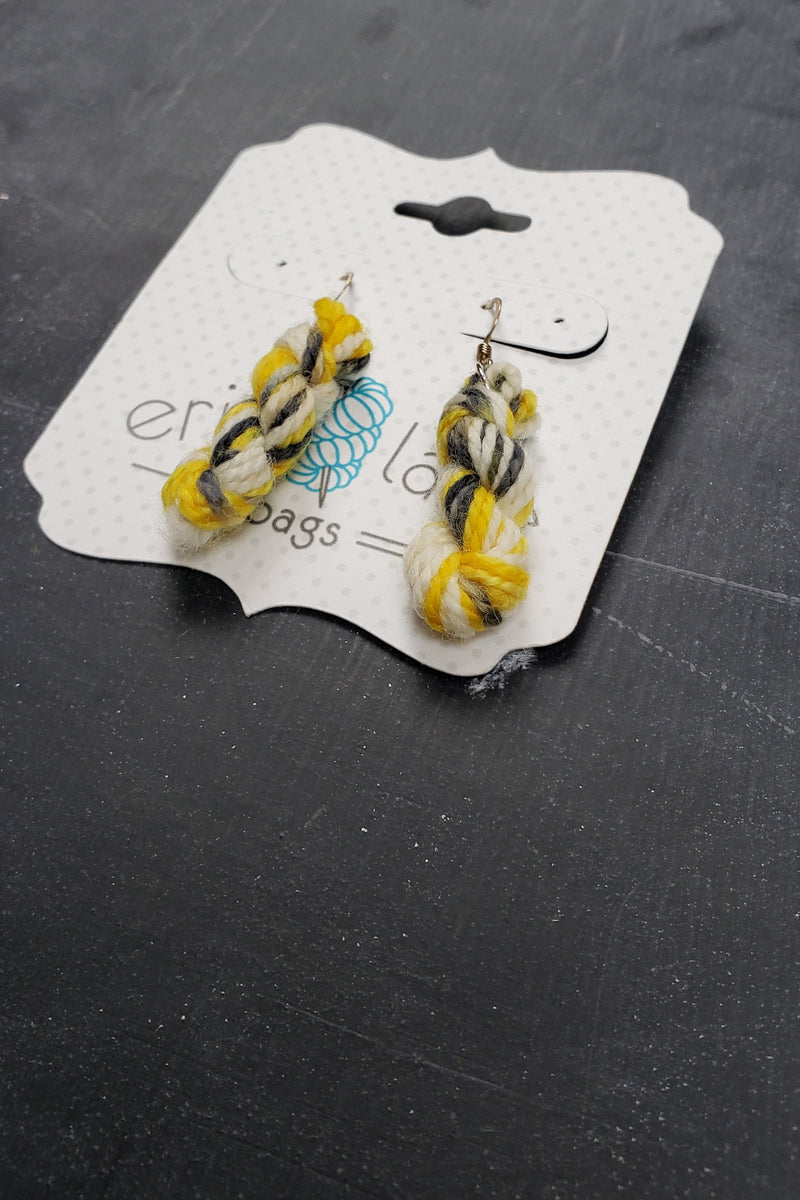 Mini Hank Earrings in Bumblebee