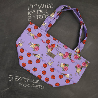 Barrel Tote Bag in Lily the Ladybug