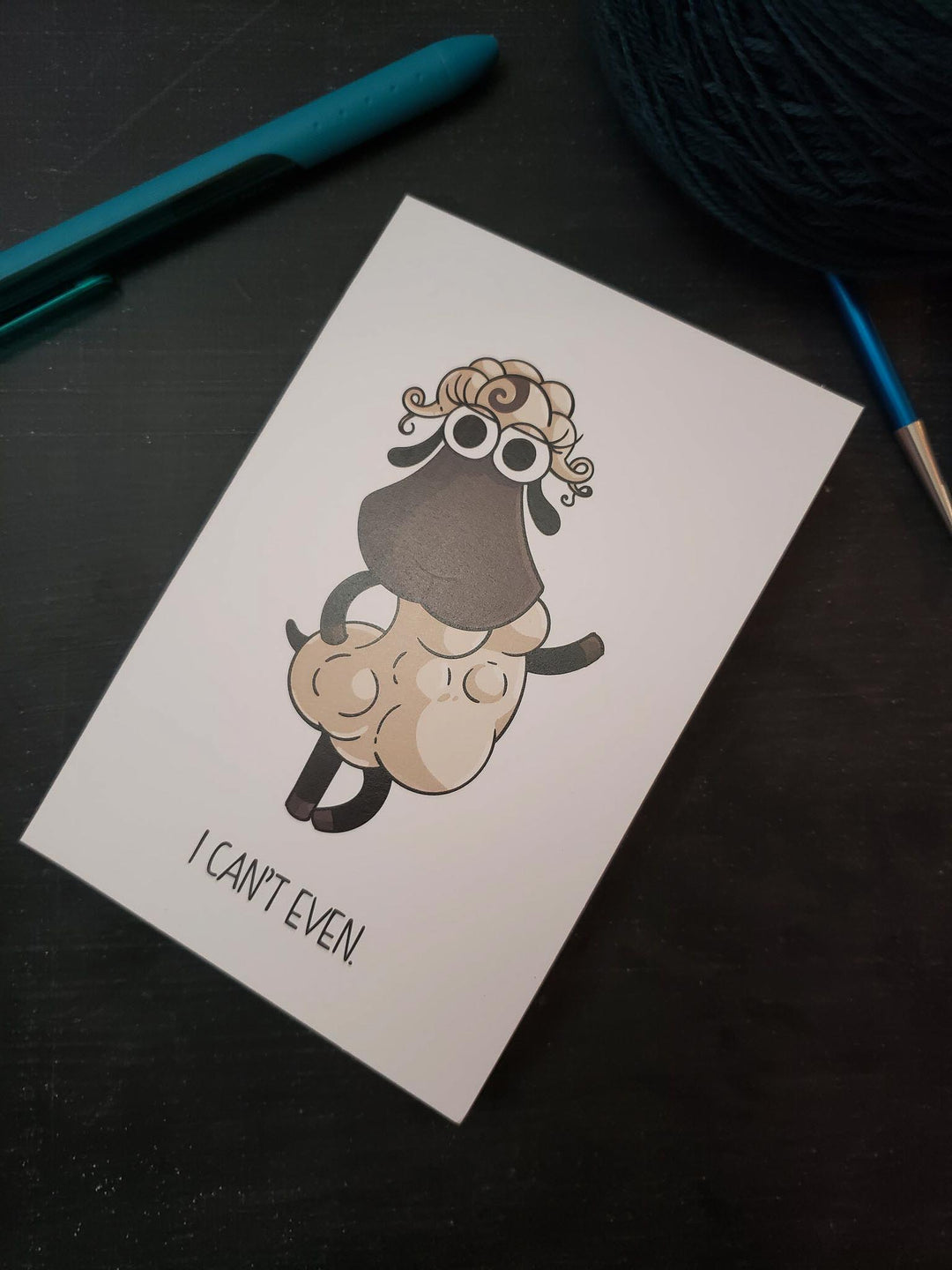 Greeting Card in Demi "I Can't Even."