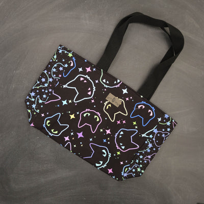 Everyday Tote Bag in Starry Cats