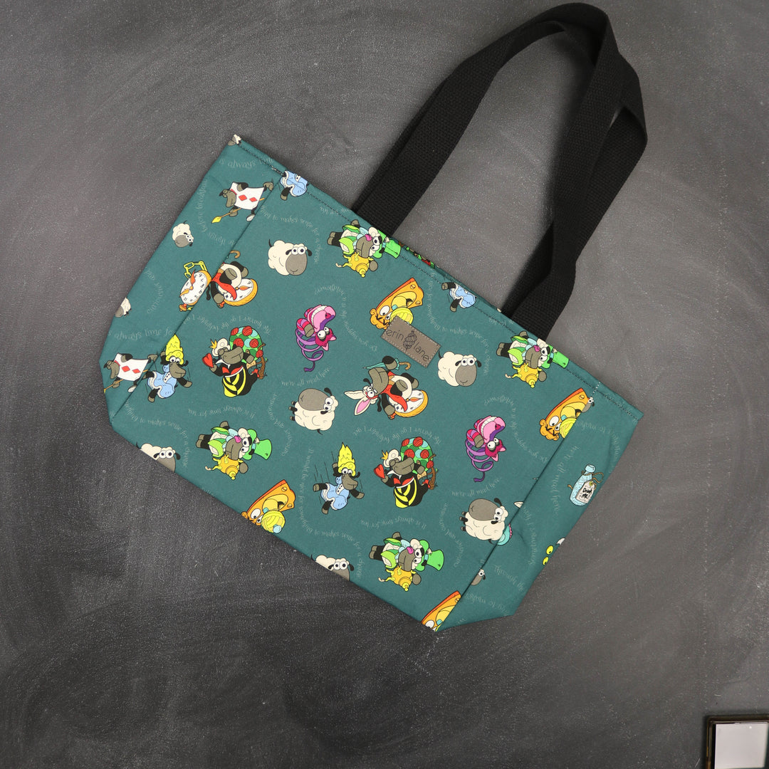 Everyday Tote Bag in Alice in Wonderland Sheeple