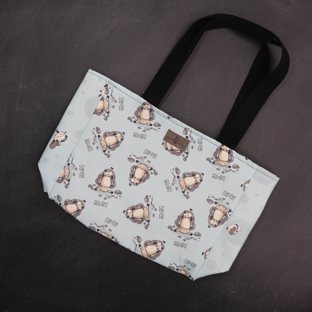 Everyday Tote Bag in Larry "Bewbs."