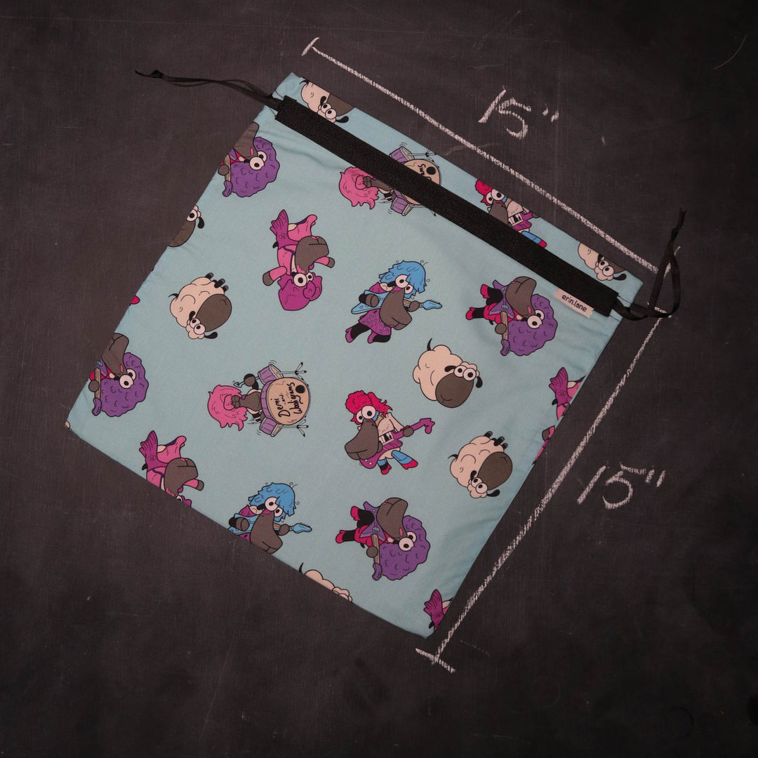 Large Project Bag in Demi and the Wooligrams Sheeple