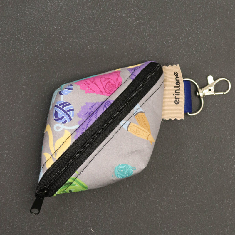 Notions Gem Key Fob for Knitters and Crocheters in the Feeling of Finished