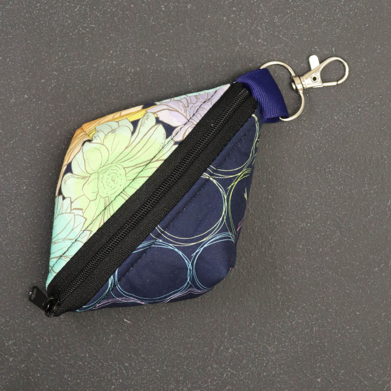 Notions Gem Key Fob for Knitters and Crocheters in Watercolor Wilds