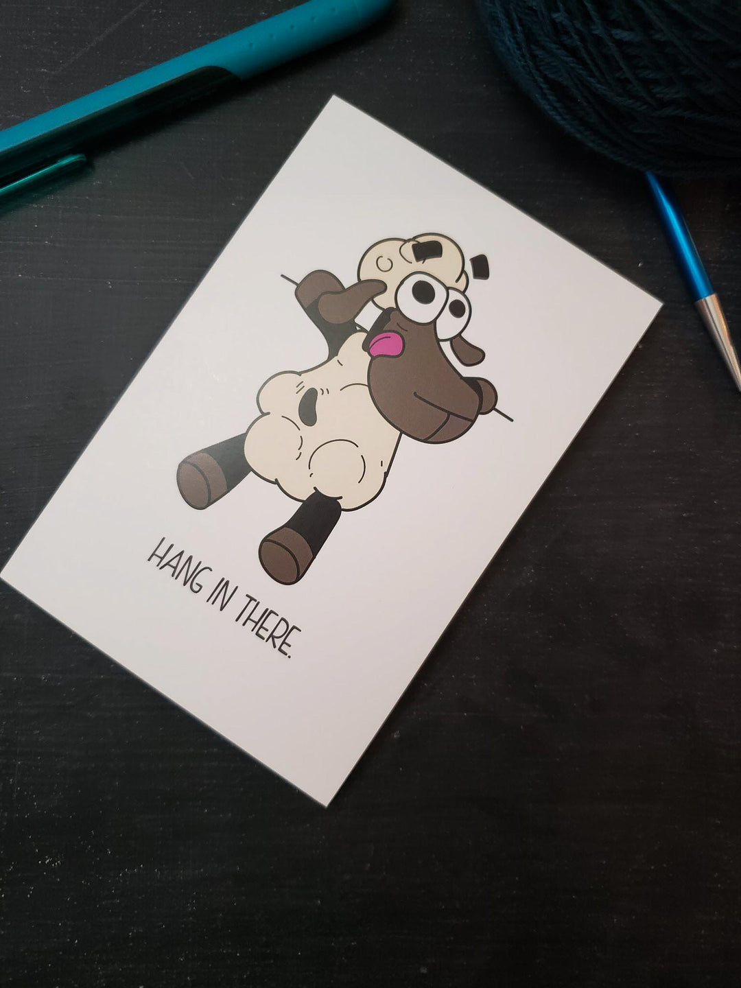 Greeting Card in Hang In There