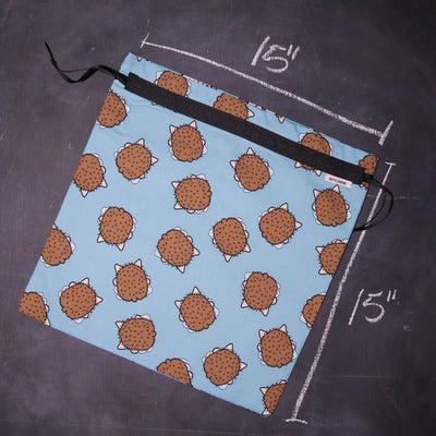 Large Project Bag in Hedgehog Butts
