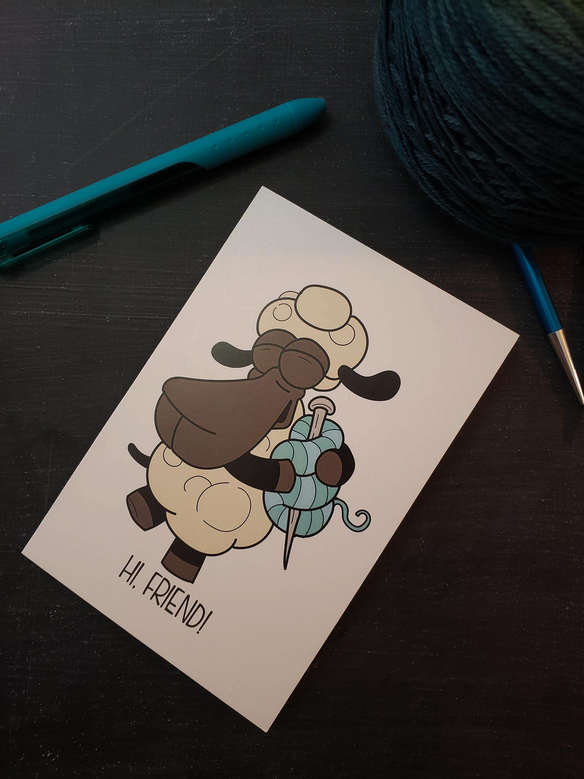 Greeting Card in Bag Buddies "Hi, Friend"
