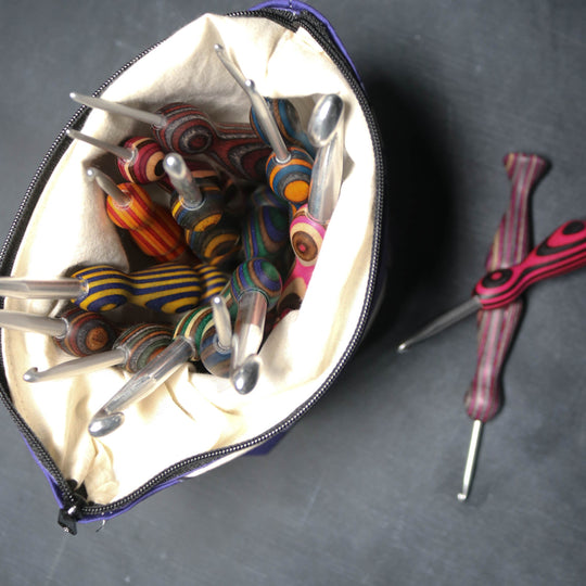 Hook-a-me Ergonomic Crochet Hook Organizer in Goat Butts