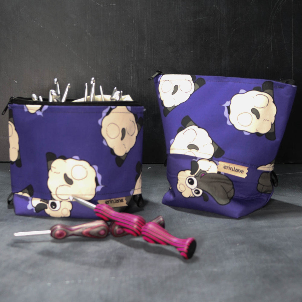 Hook-a-me Ergonomic Crochet Hook Organizer in Sheeple Butts