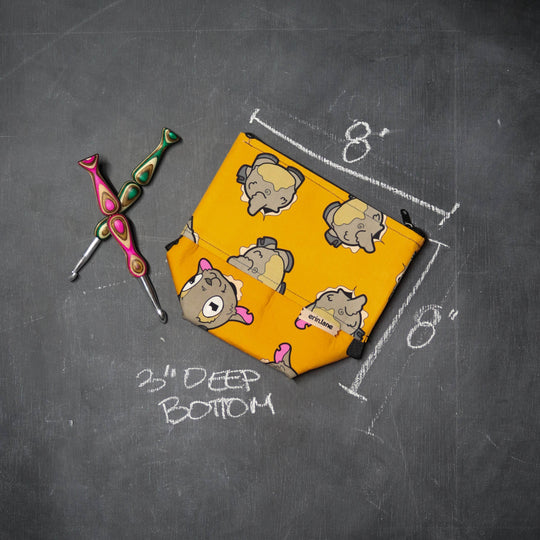 Hook-a-me Ergonomic Crochet Hook Organizer in Goat Butts