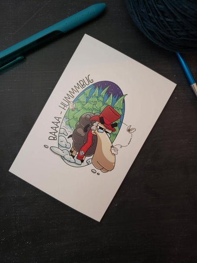 Greeting Card in Larry "Bahh Humbug"