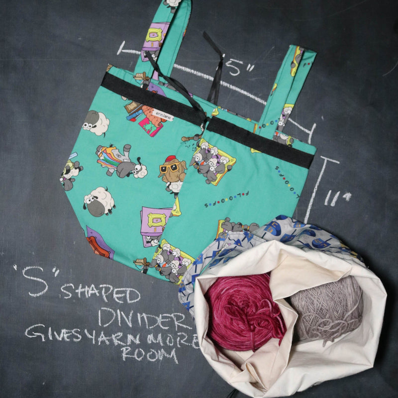 Super Twofer Project Tote Bag in Floofs Sheeple