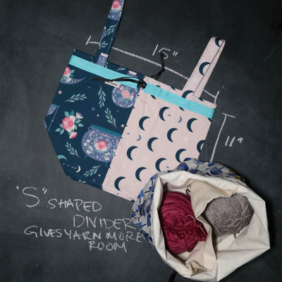 Super Twofer Project Tote Bag in Night Blooms