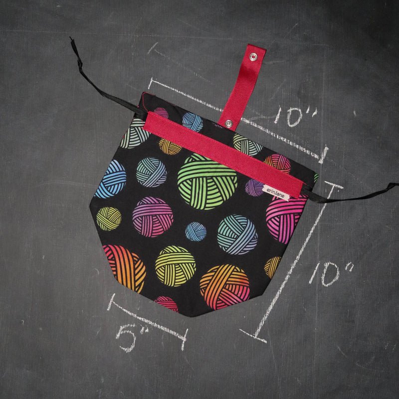 Sock Project Bag in Watercolor Yarn