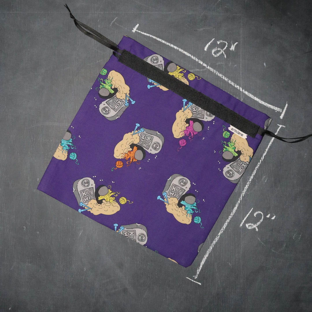 Small Project Bag in Fluffy the Vampires Slayer RIP WIP