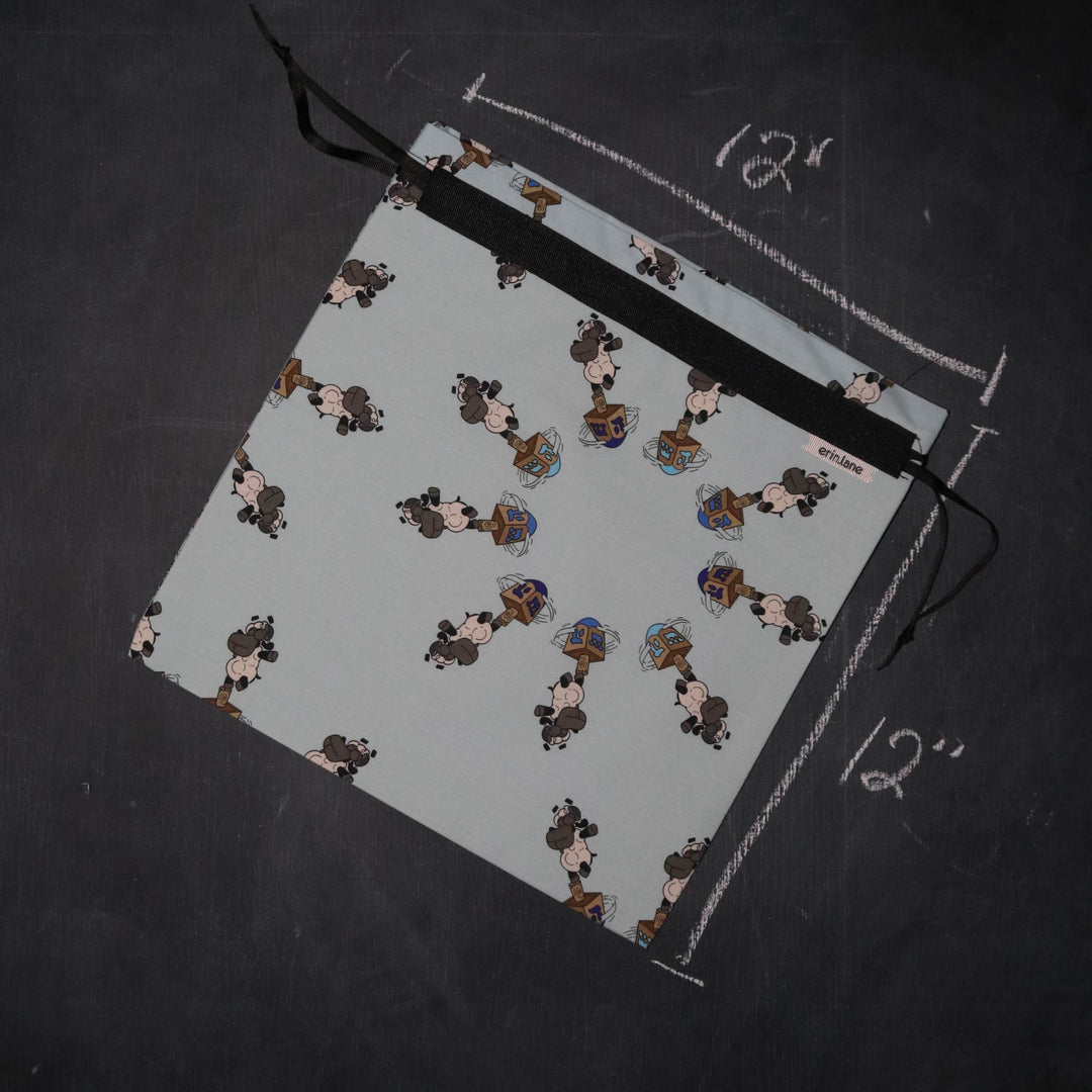 Small Project Bag in Dreidel Sheeple