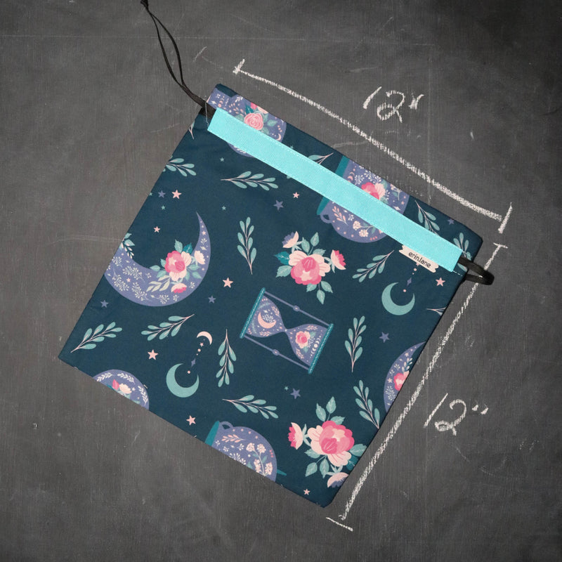 Small Project Bag in Night Blooms