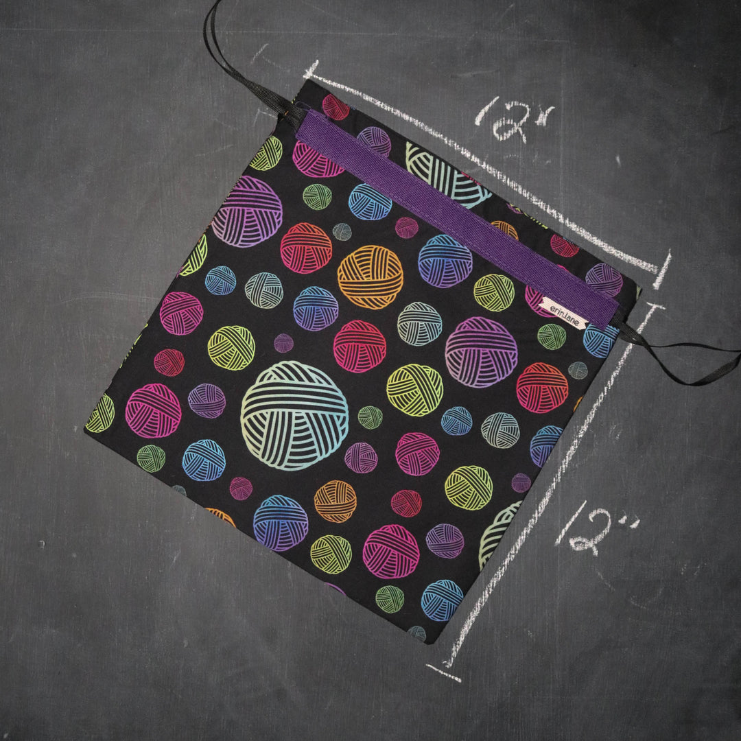 Small Project Bag in Watercolor Yarn Outline