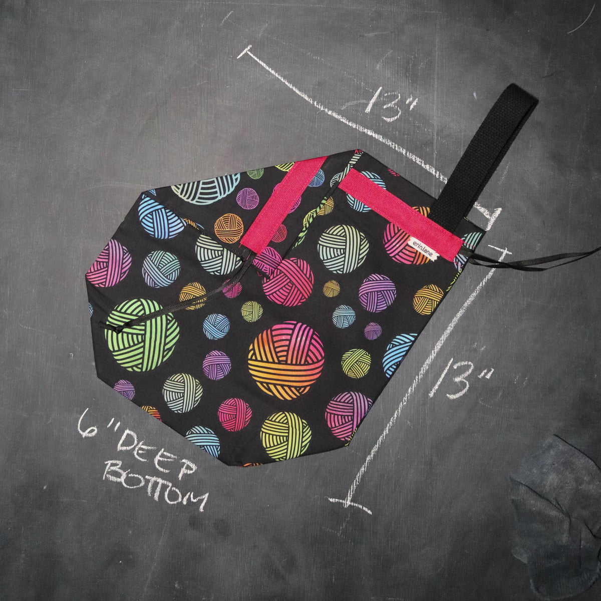 Sweater Project Bag in Watercolor Yarn