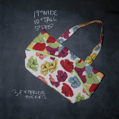 Ewesful Tote Bag in Pencil Blooms