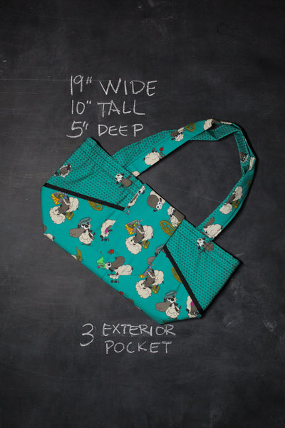 Ewesful Tote Bag in Crafting Sheeple