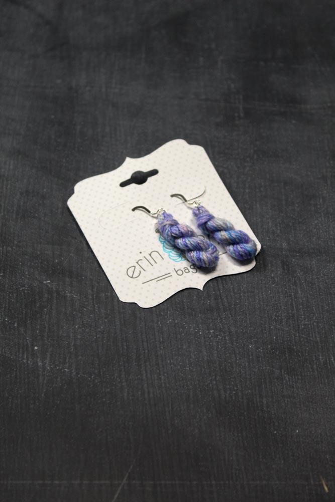 Mini Hank Earrings in Glacial Sparkle