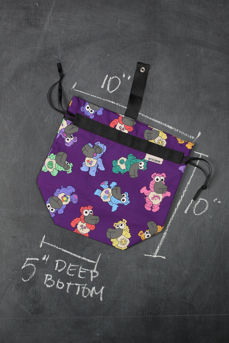 Sock Project Bag in Care Bears Sheeple