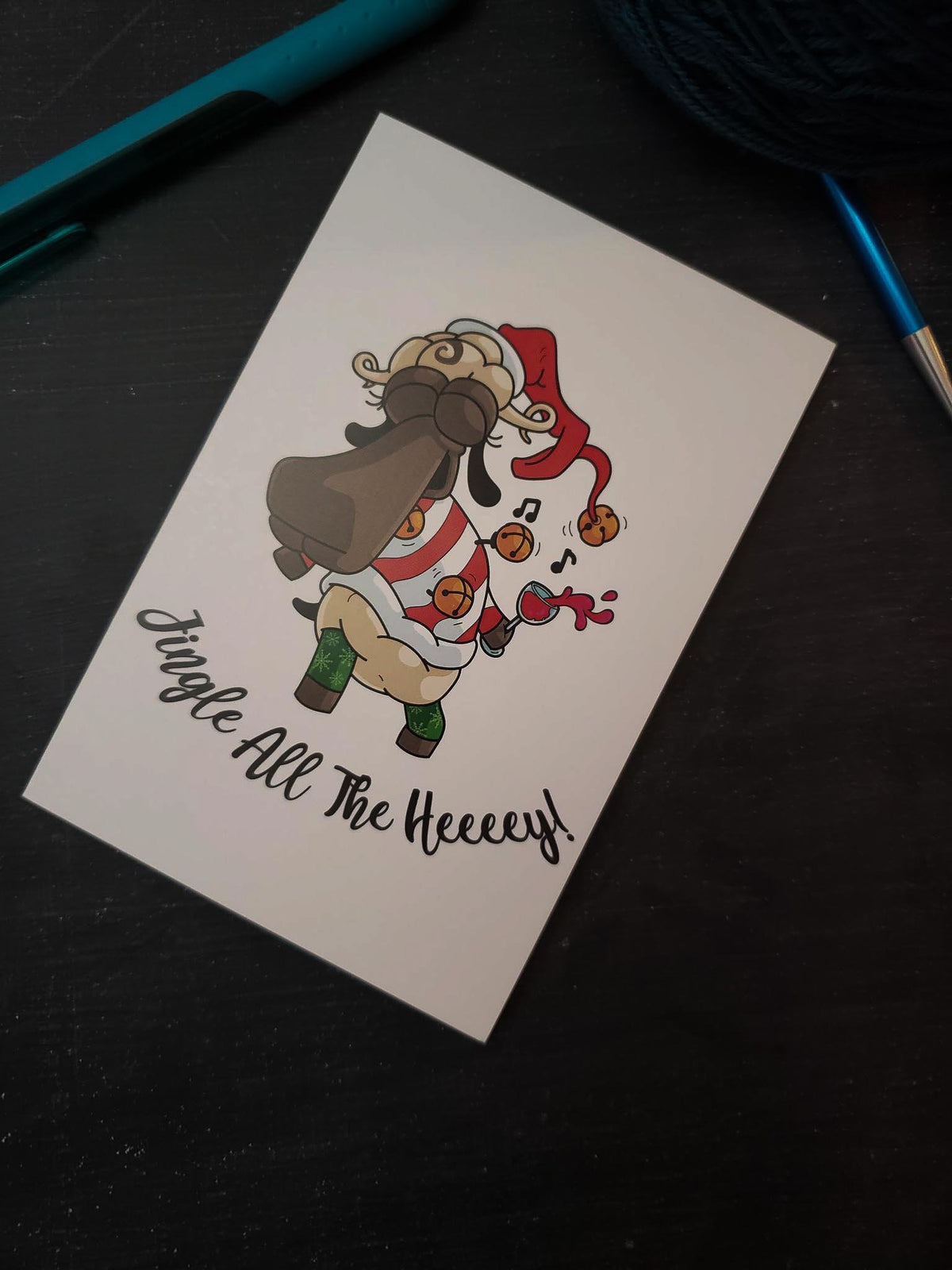 Greeting Card in Demi "Jingle All the Hey"