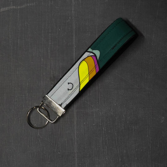 Fob Key Chain Handle in Narwhal Faces