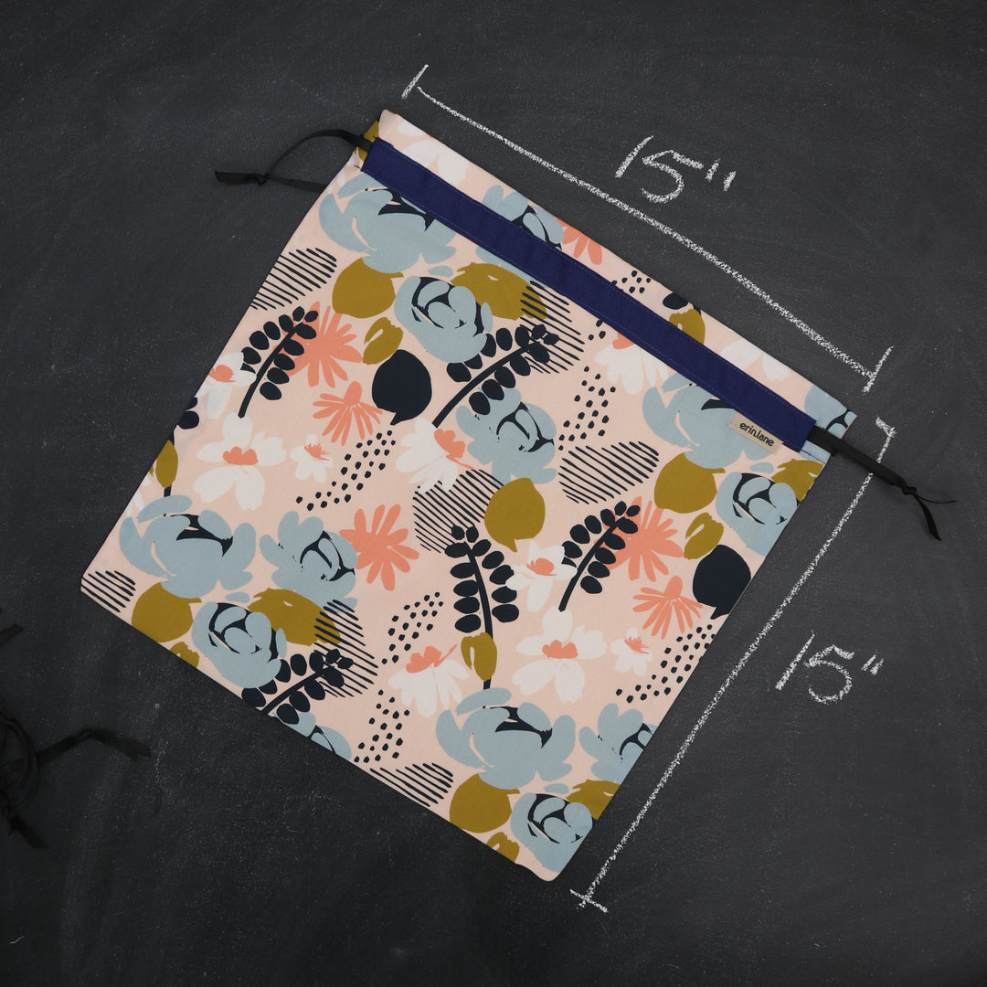 Large Project Bag in Boho Blooms