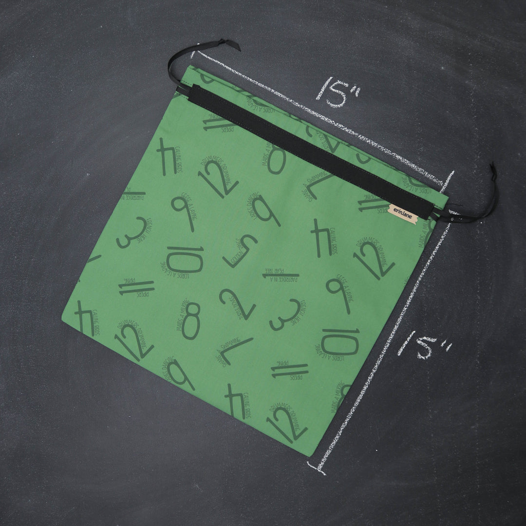 Large Project Bag in 12 Days of Sheeplemas Numbers