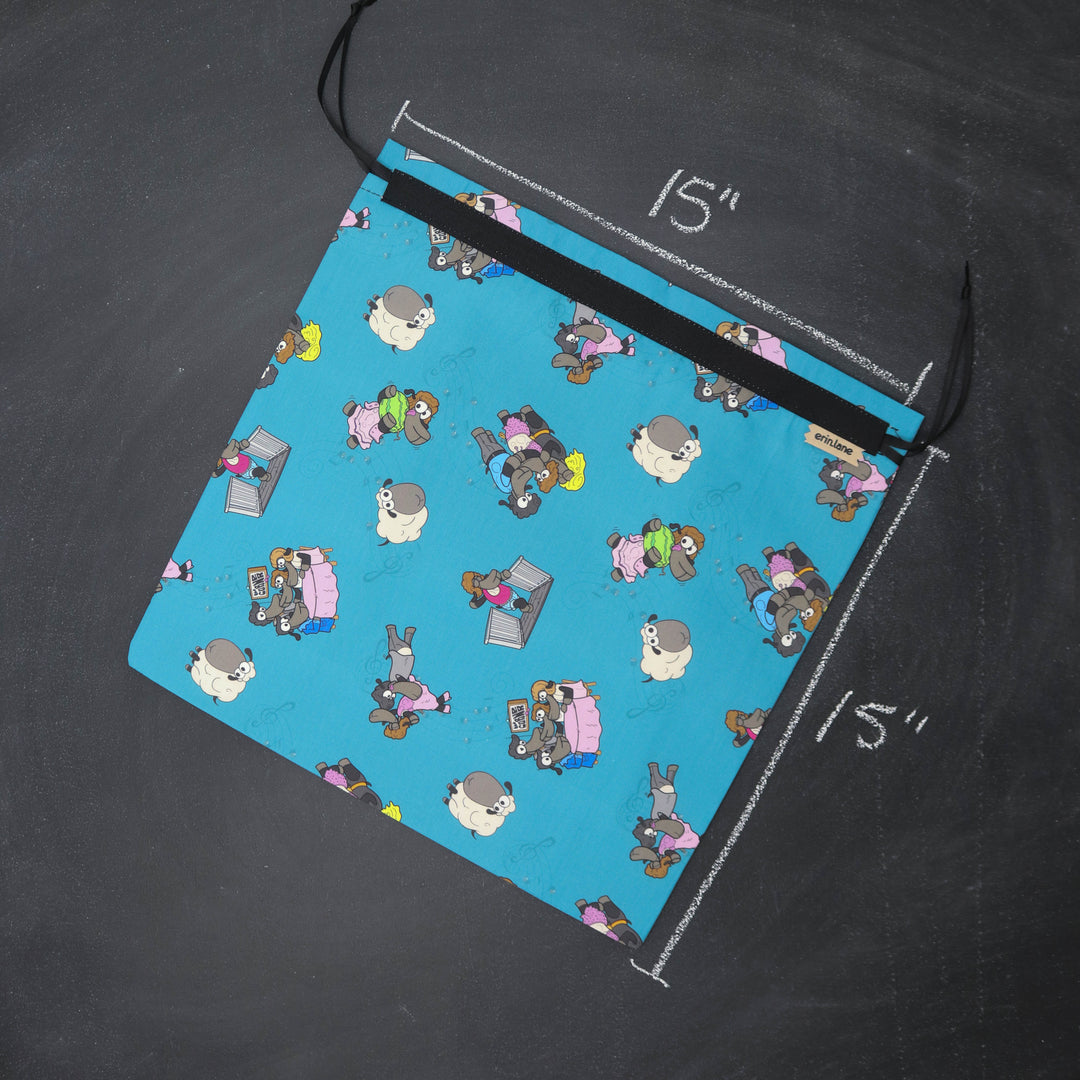 Large Project Bag in Dirty Dancing Sheeple