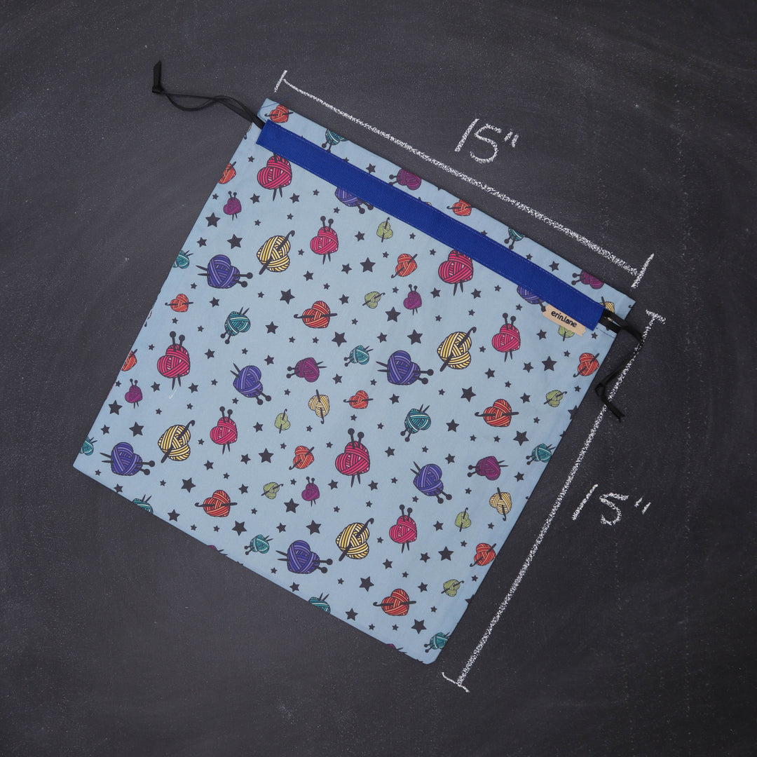 Large Project Bag in I Heart Yarn