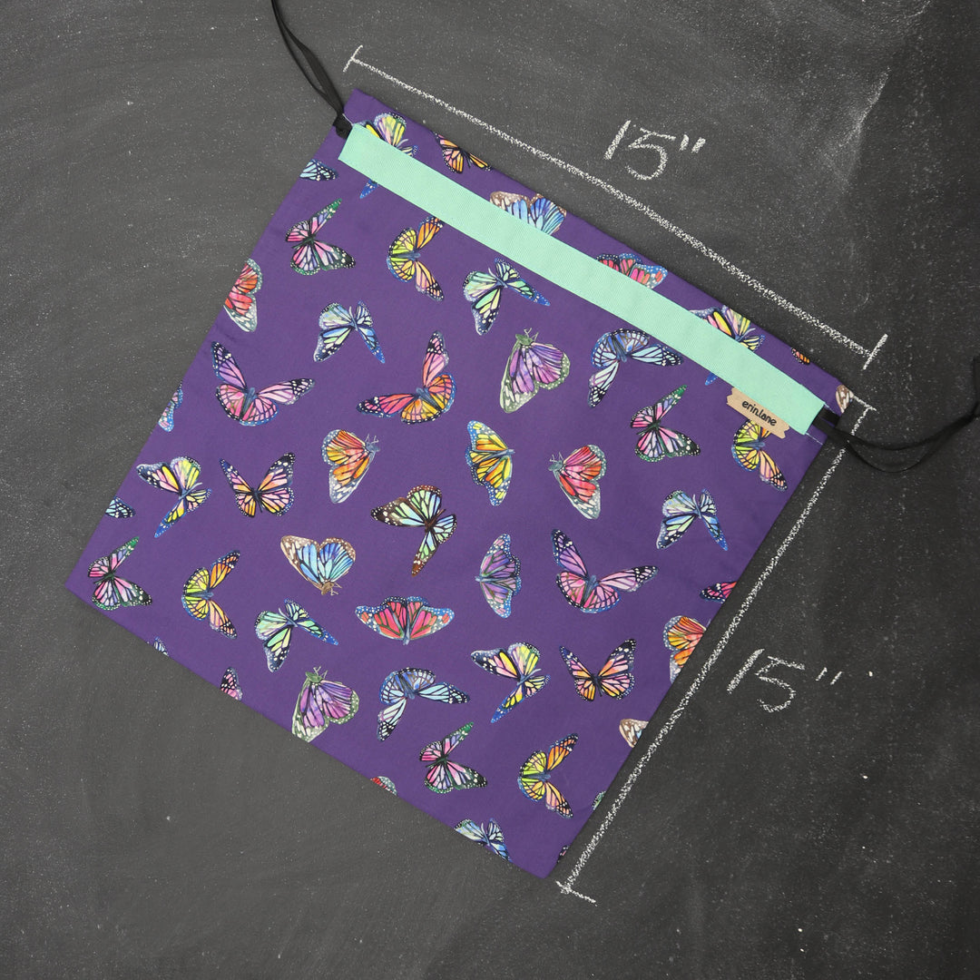 Large Project Bag in Kaleidoscope of Butterflies