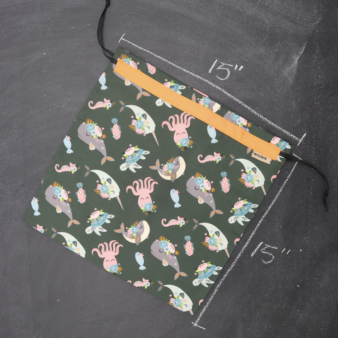 Large Project Bag in Under the Sea