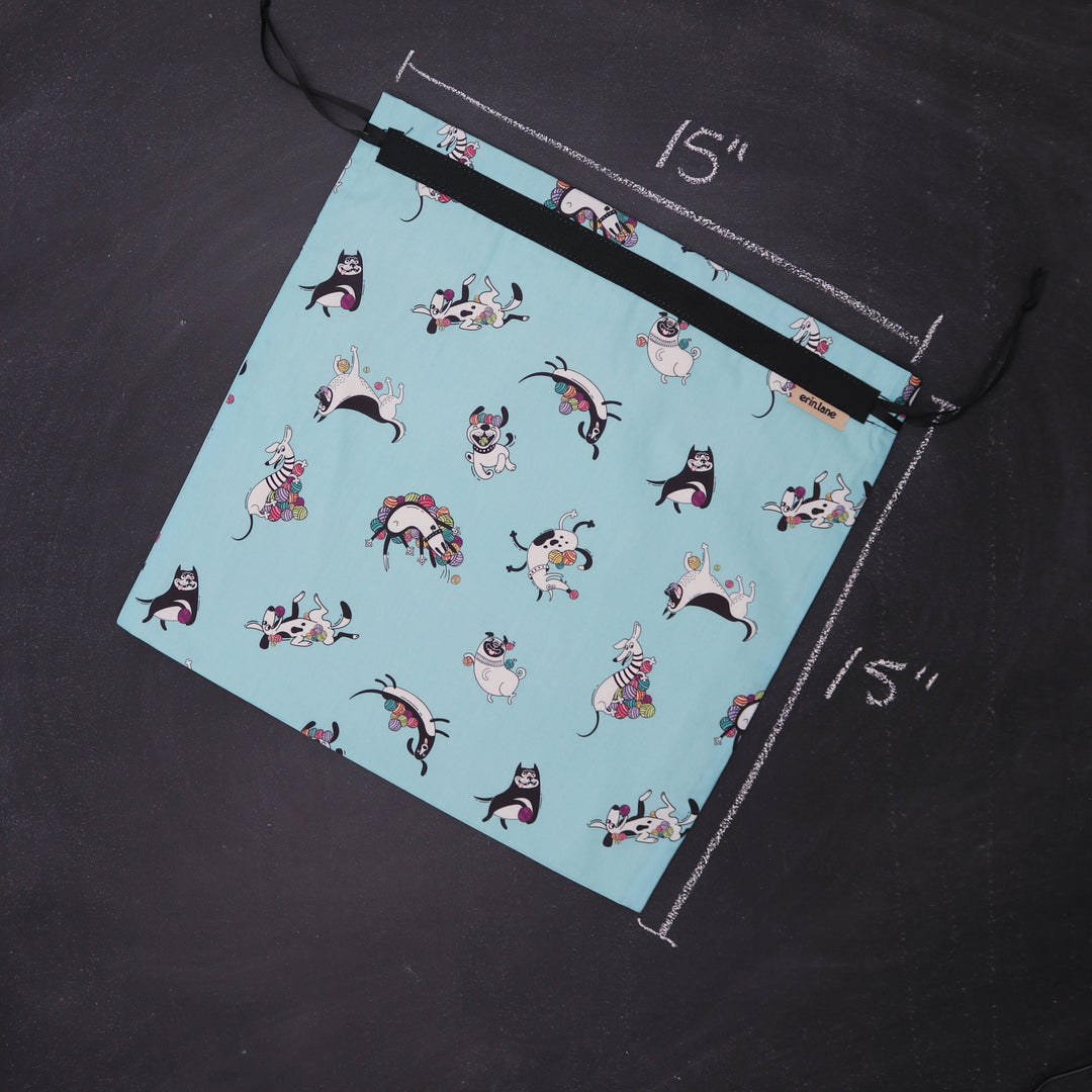 Large Project Bag in Wags and Wool