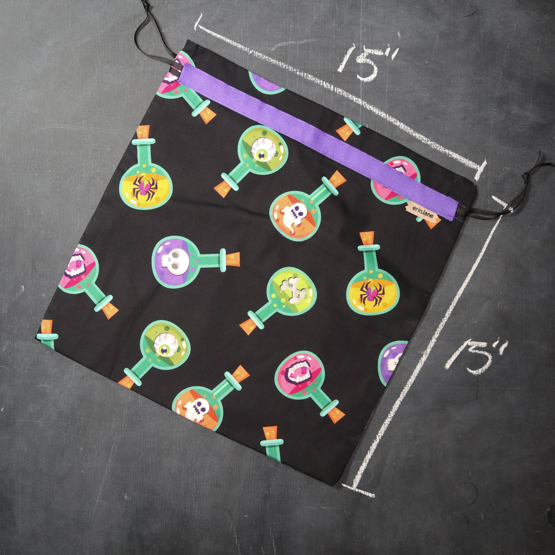 Large Project Bag in Potion Bottles