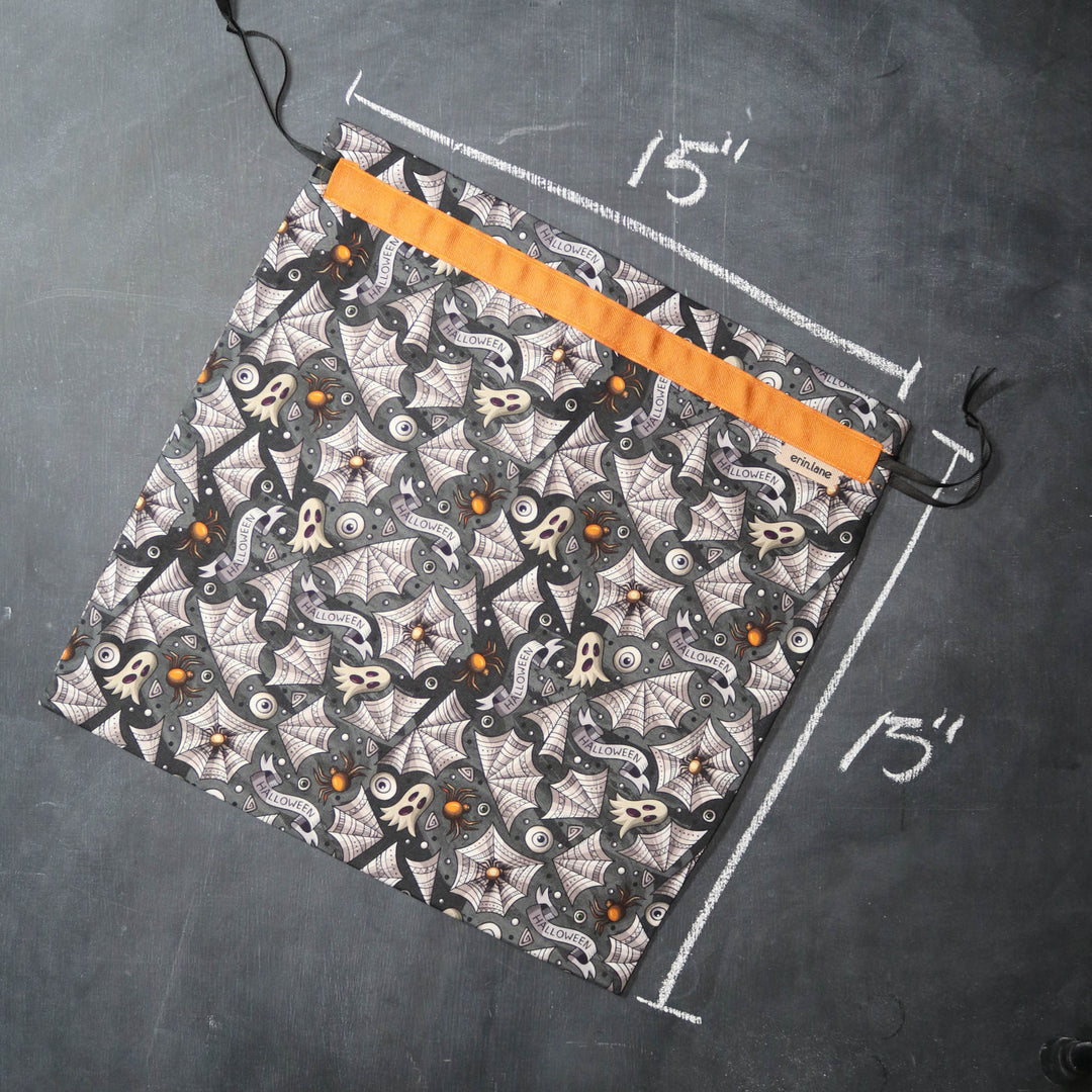 Large Project Bag in Spider Web Doodle