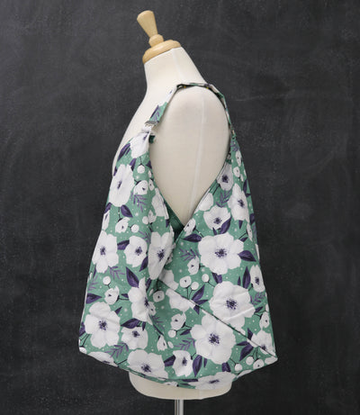 Market Tote Bag for Knitting and Crochet in Fraser Floral