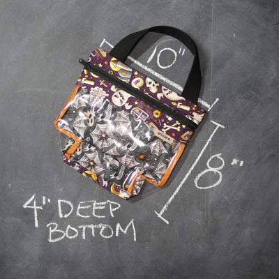 Mini View Tote Bag in Spooky Doodle