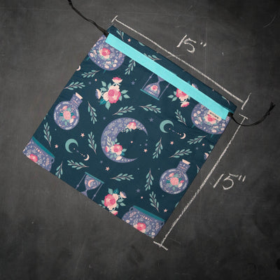 Large Project Bag in Night Blooms