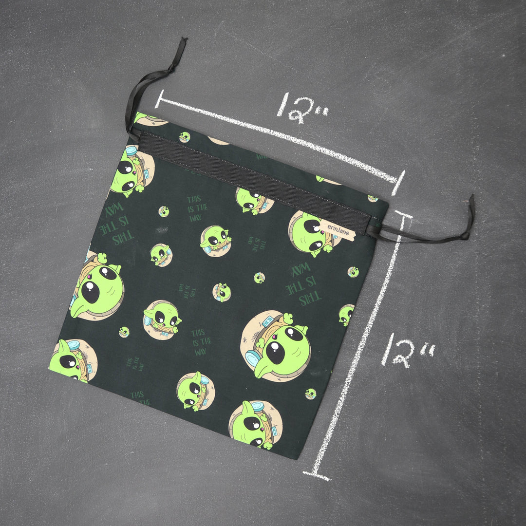 Small Project Bag in Mandalorian Sheeple "This is the Way."