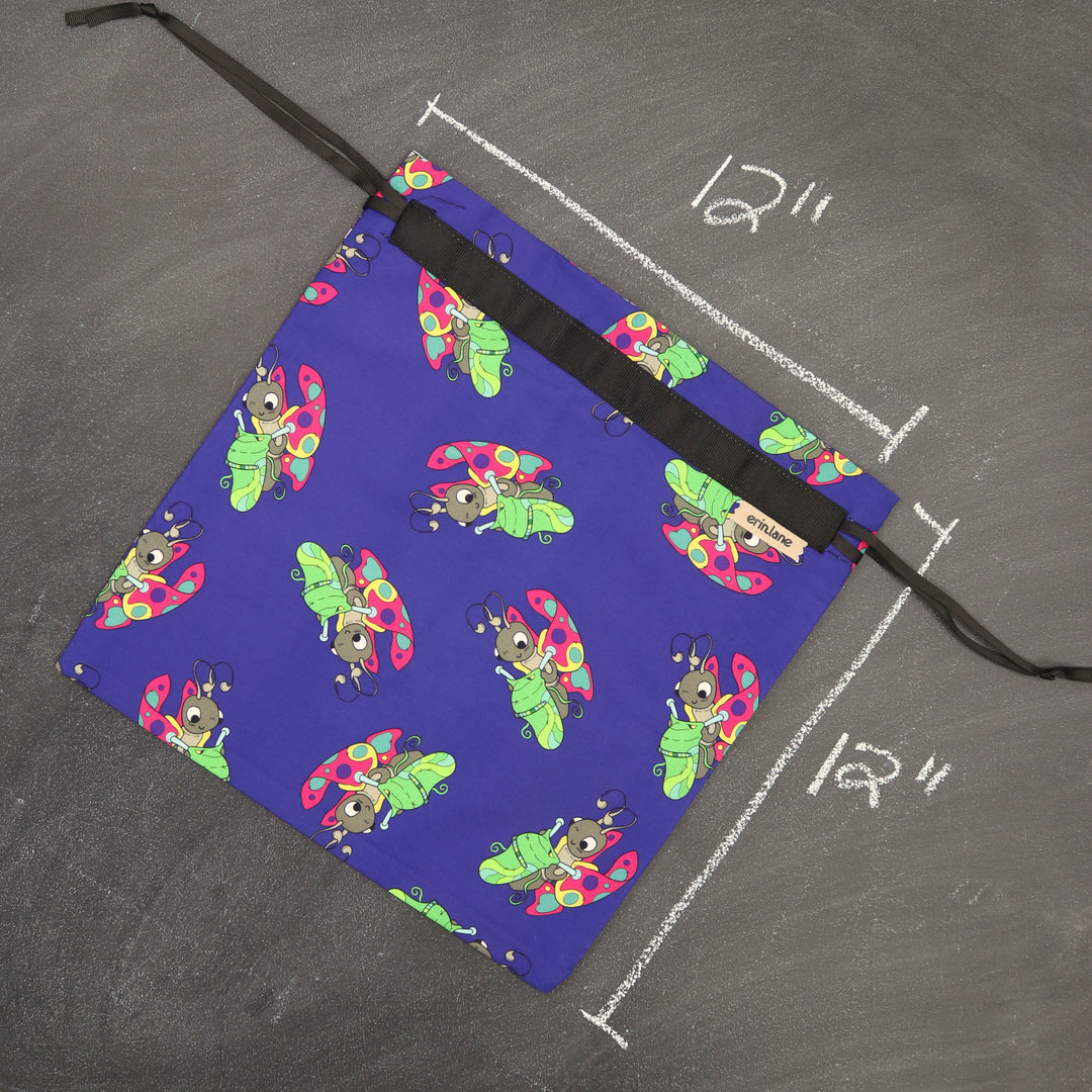 Small Project Bag in Florence the Butterfly