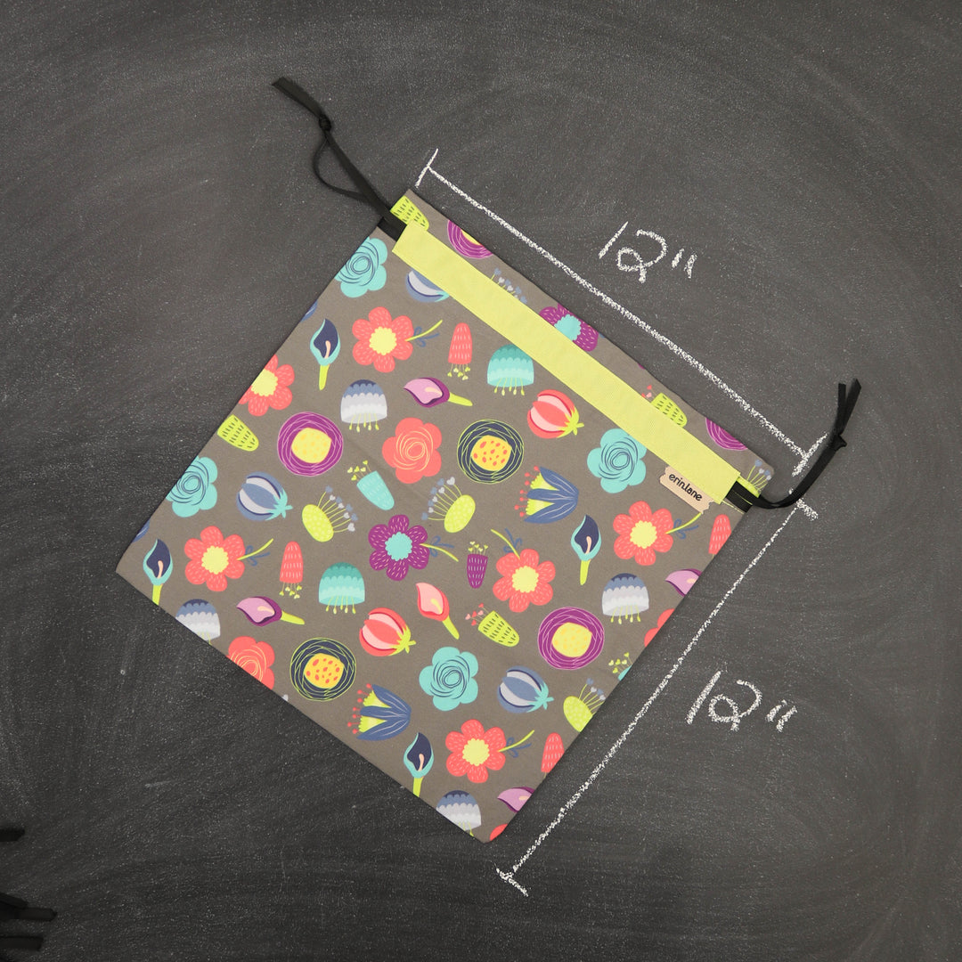 Small Project Bag in Flower Buds