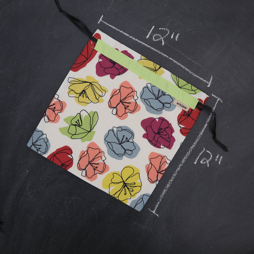 Small Project Bag in Pencil Blooms