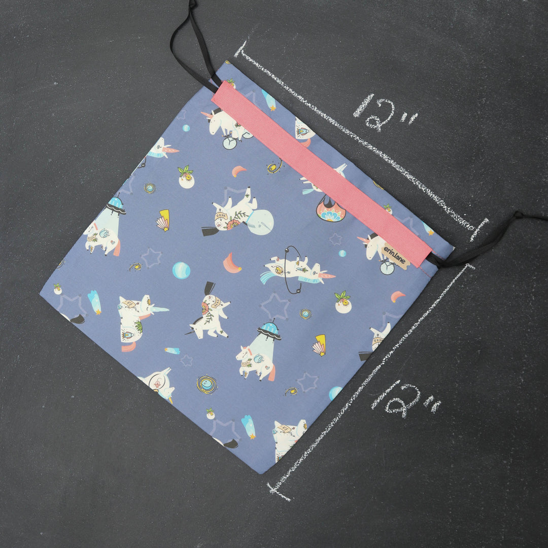 Small Project Bag in Unicorns in Space